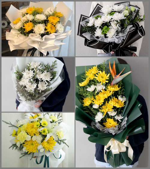 贵州黔西南州贞丰县白层镇坡们村白事花束代送